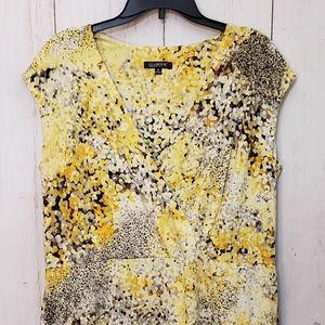 Glamour Sleeveless Dress w/Shoulder Pads